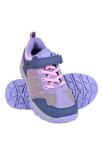 Stampede Kids Adaptive Waterproof Walking Shoe Lilac