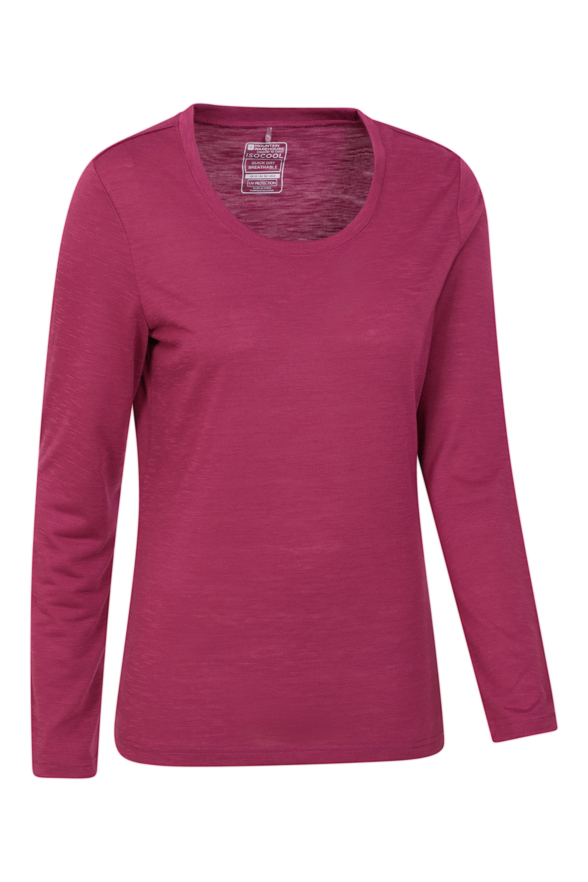 Agra Womens Long-Sleeve Slub Top