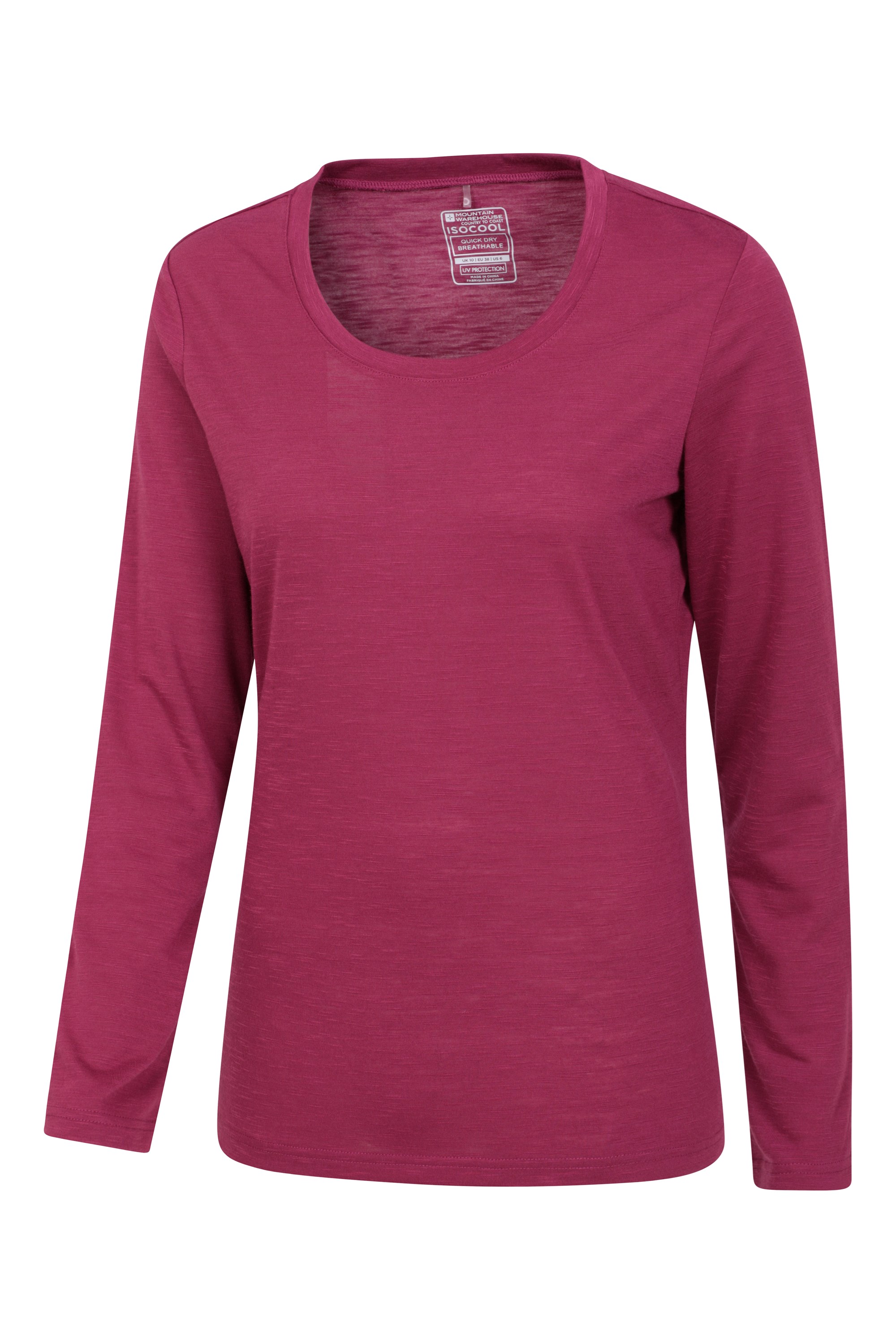 Agra Womens Long-Sleeve Slub Top