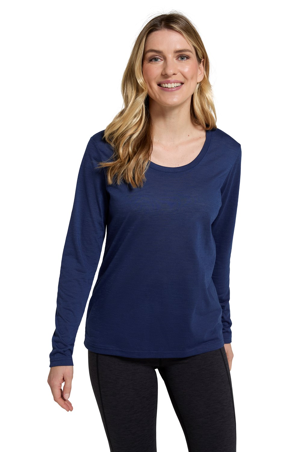 Mountain Warehouse Agra Women's Long Sleeve Slub Tee Lightweight Quick Dry Top - Picture 44 of 50