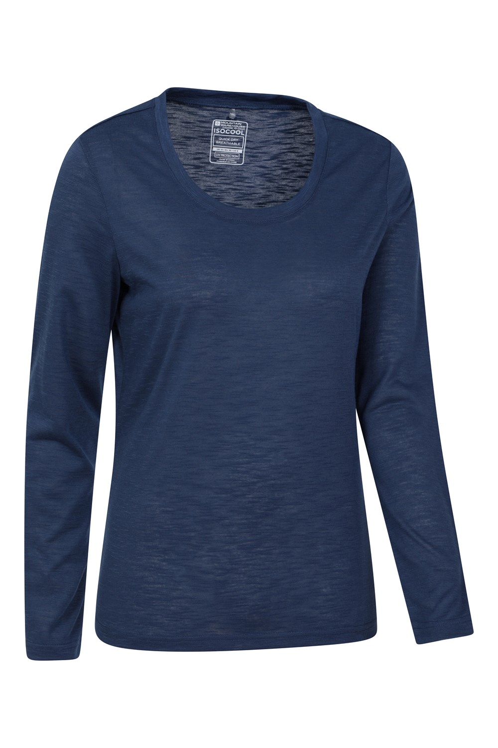 Mountain Warehouse Agra Women's Long Sleeve Slub Tee Lightweight Quick Dry Top - Picture 40 of 50