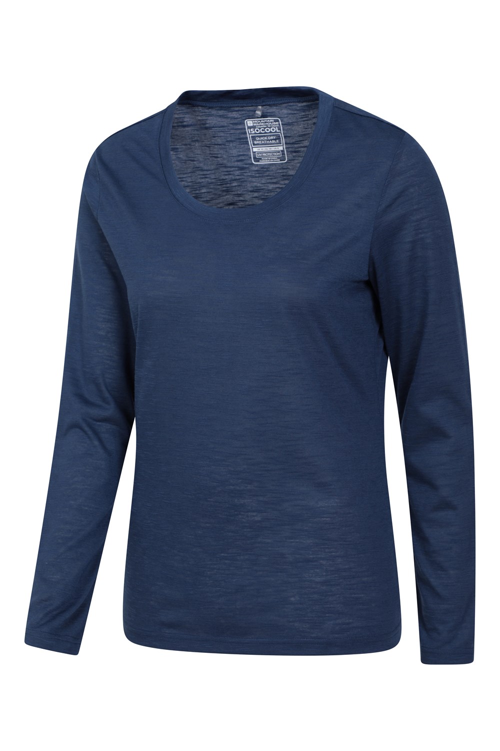 Mountain Warehouse Agra Women's Long Sleeve Slub Tee Lightweight Quick Dry Top - Picture 42 of 50