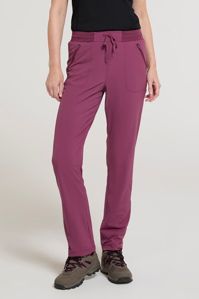 Winter Explorer Womens Fleece Lined Trousers - Burgundy