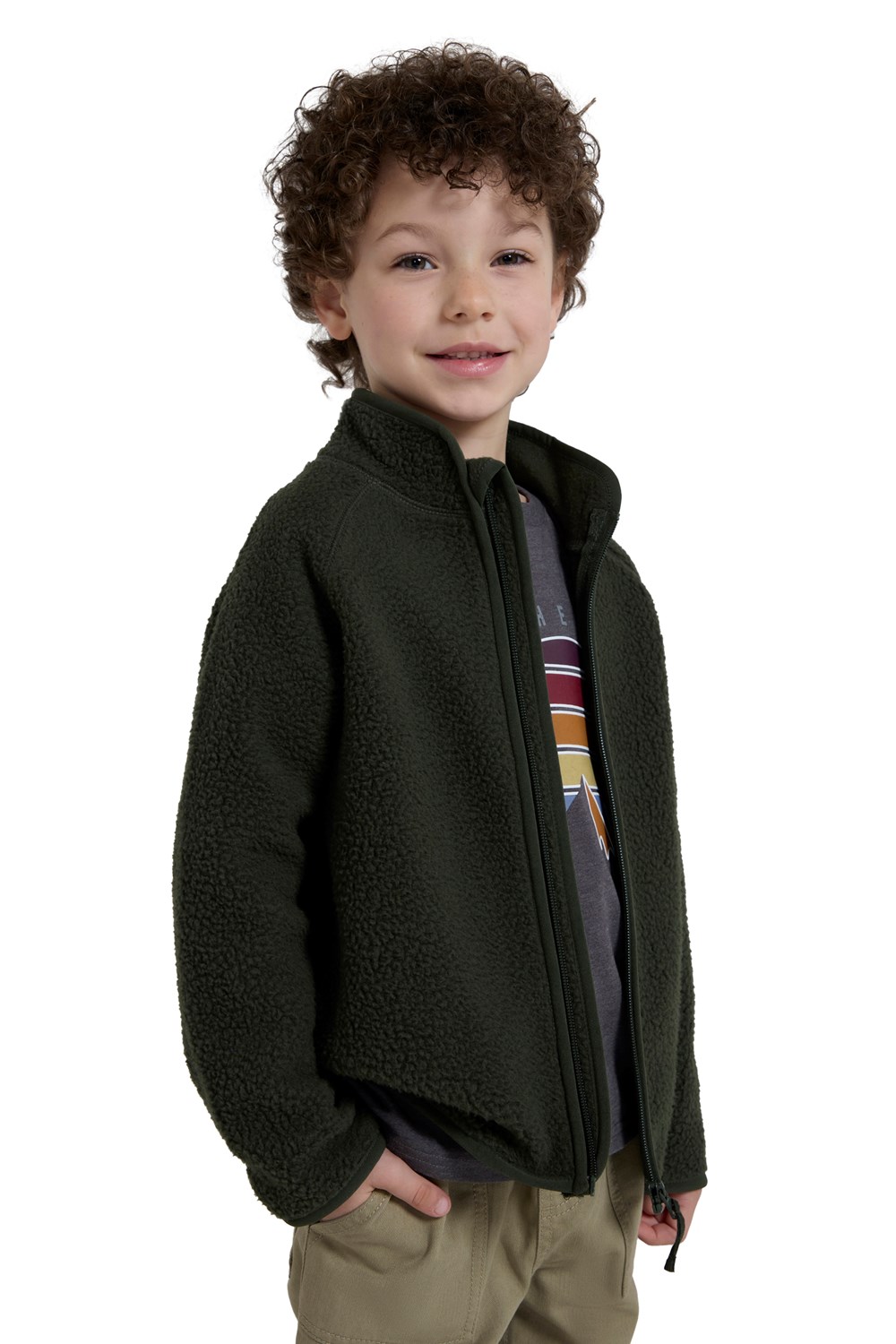 Mountain Warehouse Fern Kids Borg Raglan Fleece - Picture 22 of 33