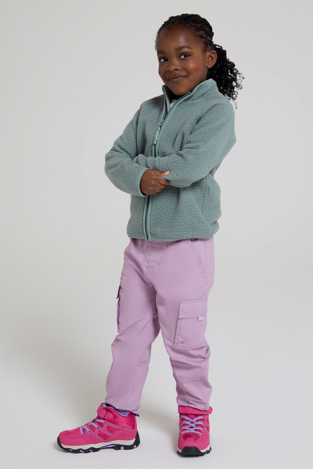 Mountain Warehouse Fern Kids Borg Raglan Fleece - Picture 25 of 33