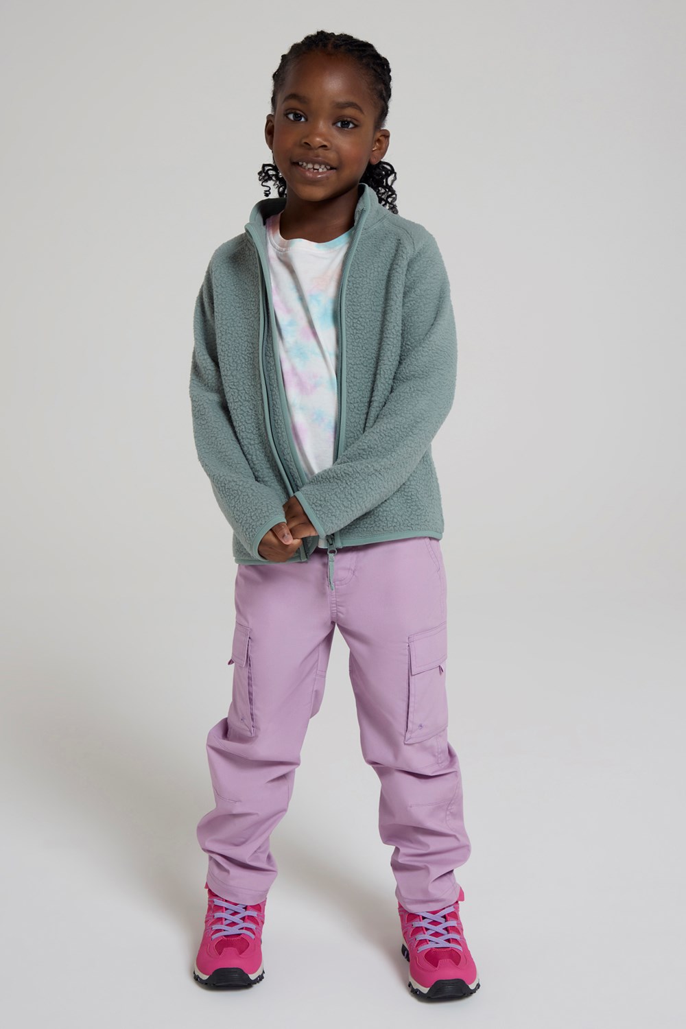 Mountain Warehouse Fern Kids Borg Raglan Fleece - Picture 26 of 33