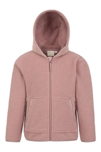 Willow Kids Borg Fleece Hoodie Brown