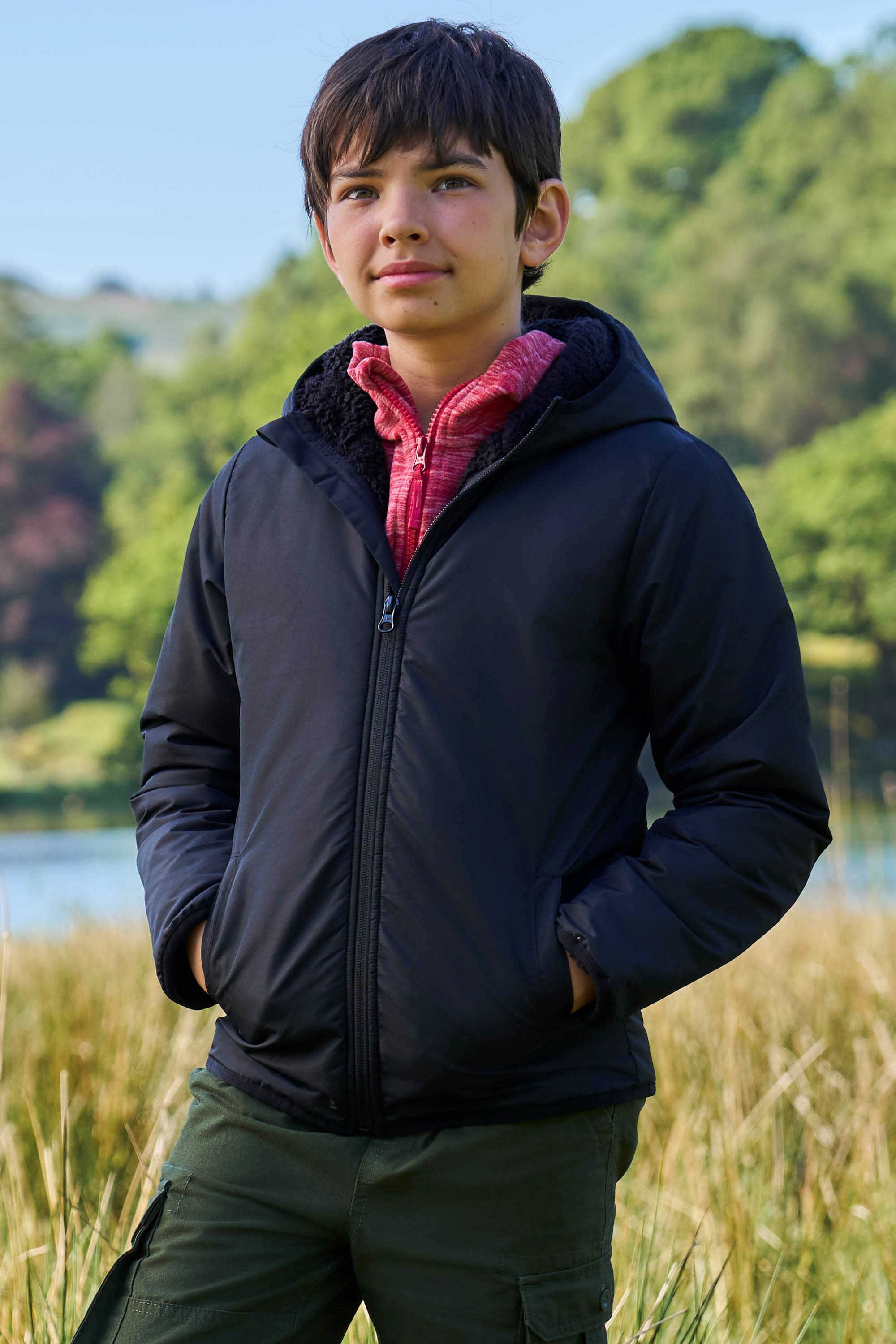 Robin Kids Water resistant Borg Lined Jacket Mountain Warehouse EU