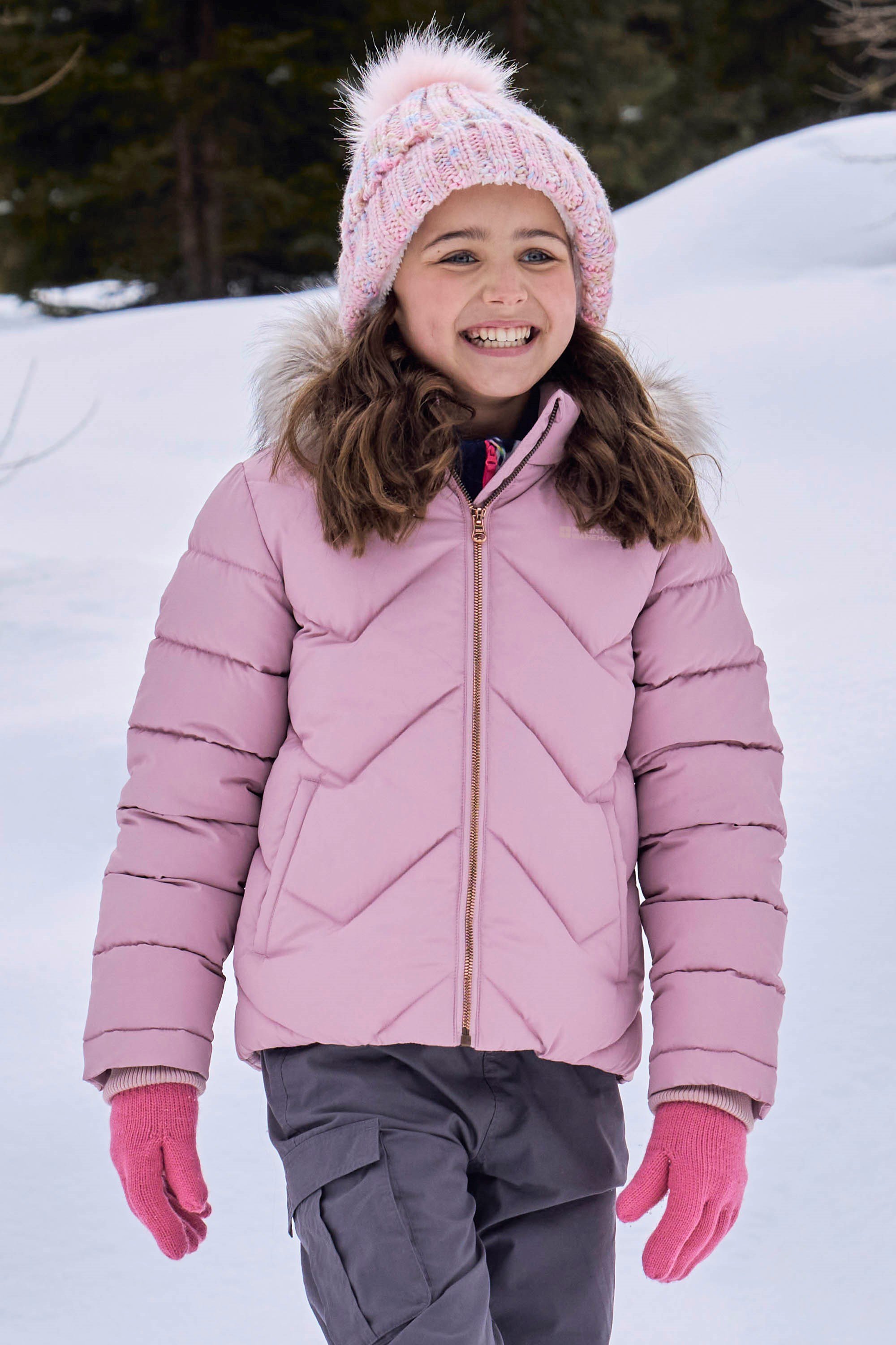 Galaxy Kids Short Padded Jacket - Pink