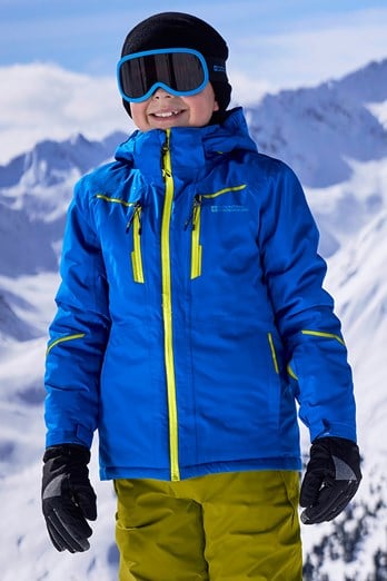 Slalom Kids Extreme Waterproof Ski Jacket Cobalt