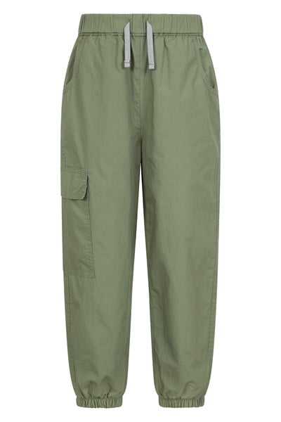 Ridgeway Kids Jersey Lined Parachute Pants - Green