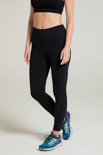 Breeze Womens Full Length Hiking Leggings Black
