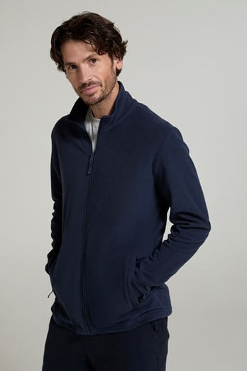 Camber Mens Full-Zip Fleece Jacket Navy