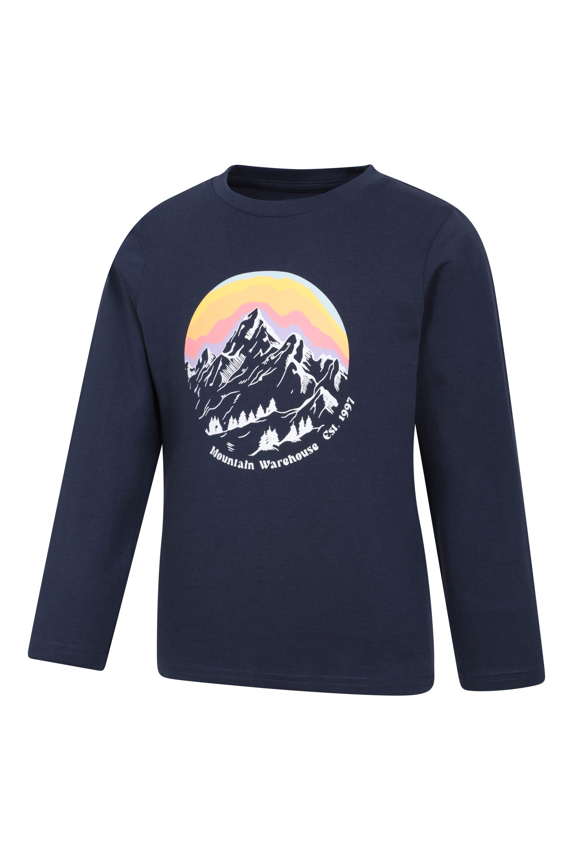 Snowy Mountain Kids Long Sleeve Top