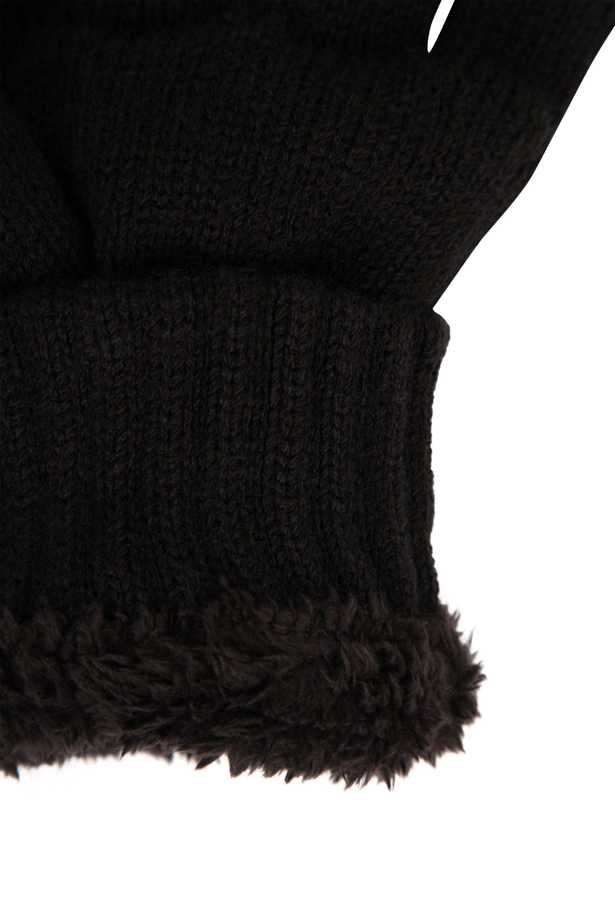 IsoTherm Fur Lined Fingerless Knitted Gloves