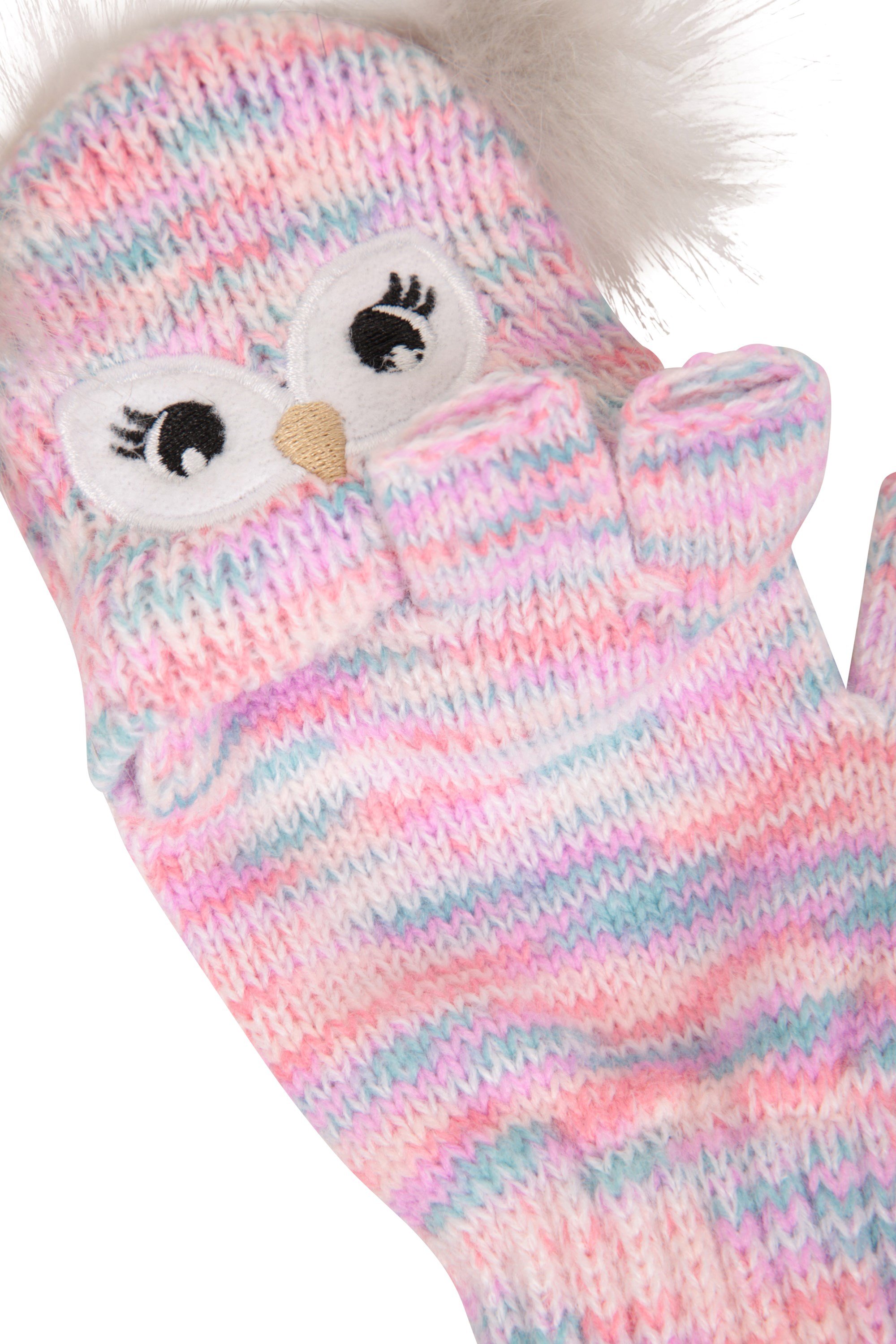 Owl Kids Knitted Gloves