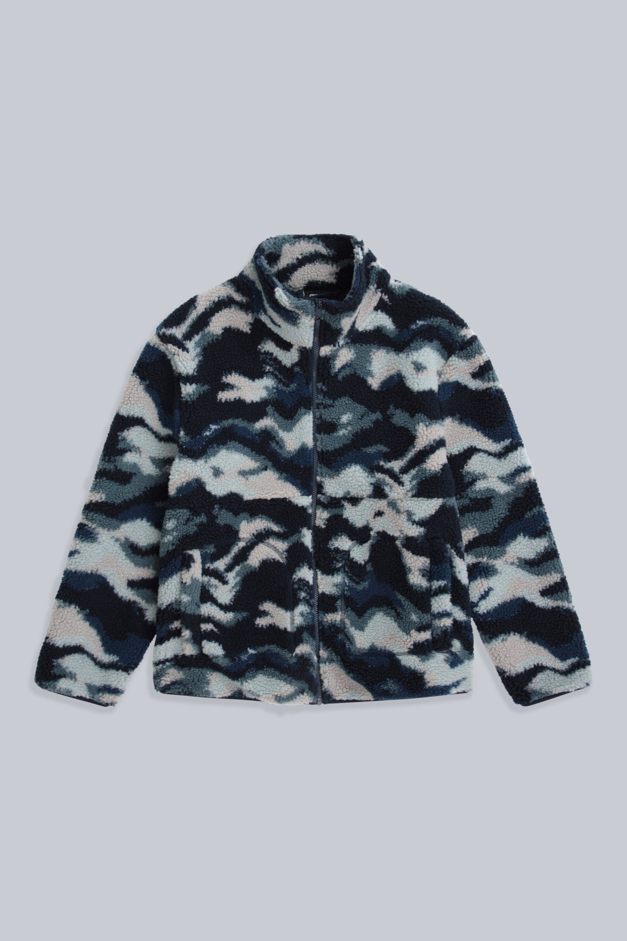 Hennie Mens Printed Borg Jacket