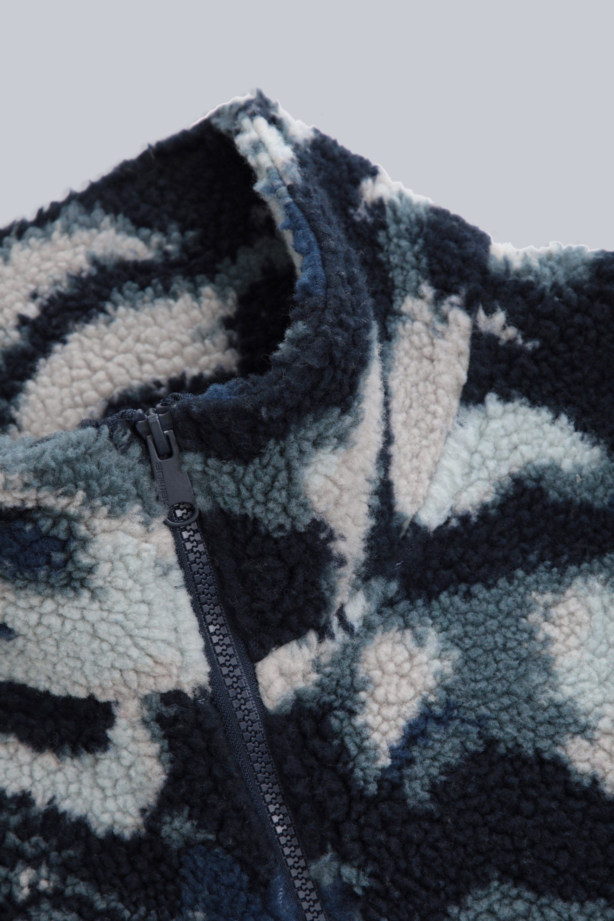 Hennie Mens Printed Borg Jacket