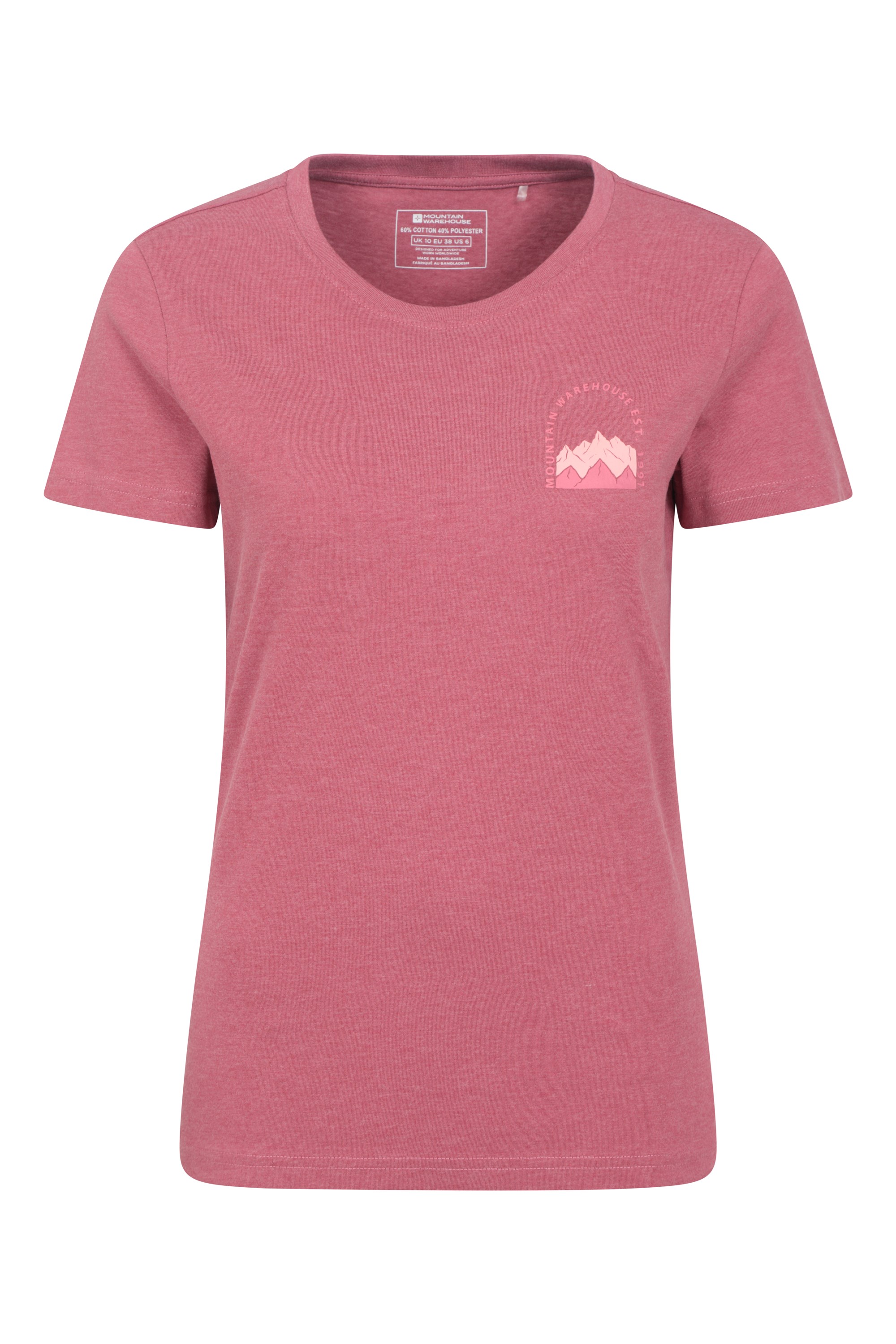 ★tansanmagnesium★ Mountain T-shirt Light Pink Women Mountain Scene Womens T-Shirt | Mountain Warehouse GB