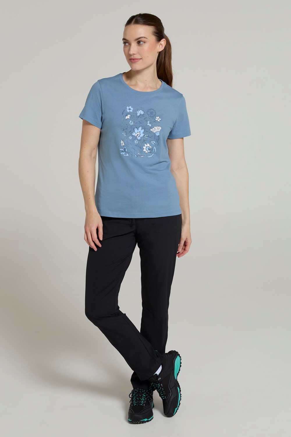 Mountain Warehouse Printed Paisley Floral Women's T-Shirt Casual Tee - Picture 17 of 48