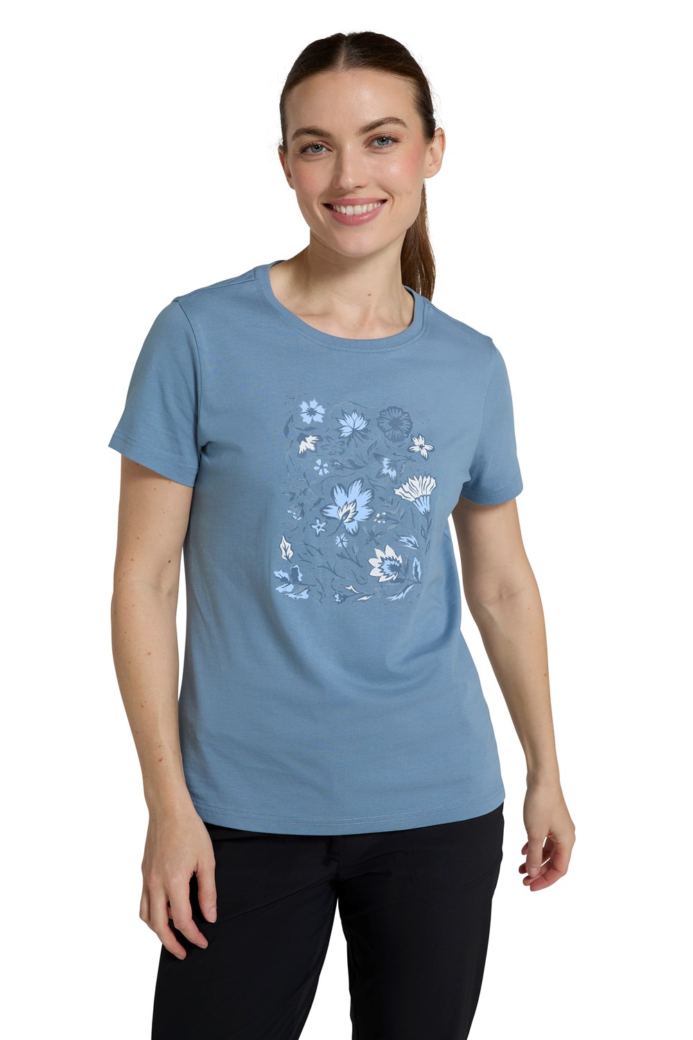 Mountain Warehouse Printed Paisley Floral Women's T-Shirt Casual Tee - Picture 24 of 48