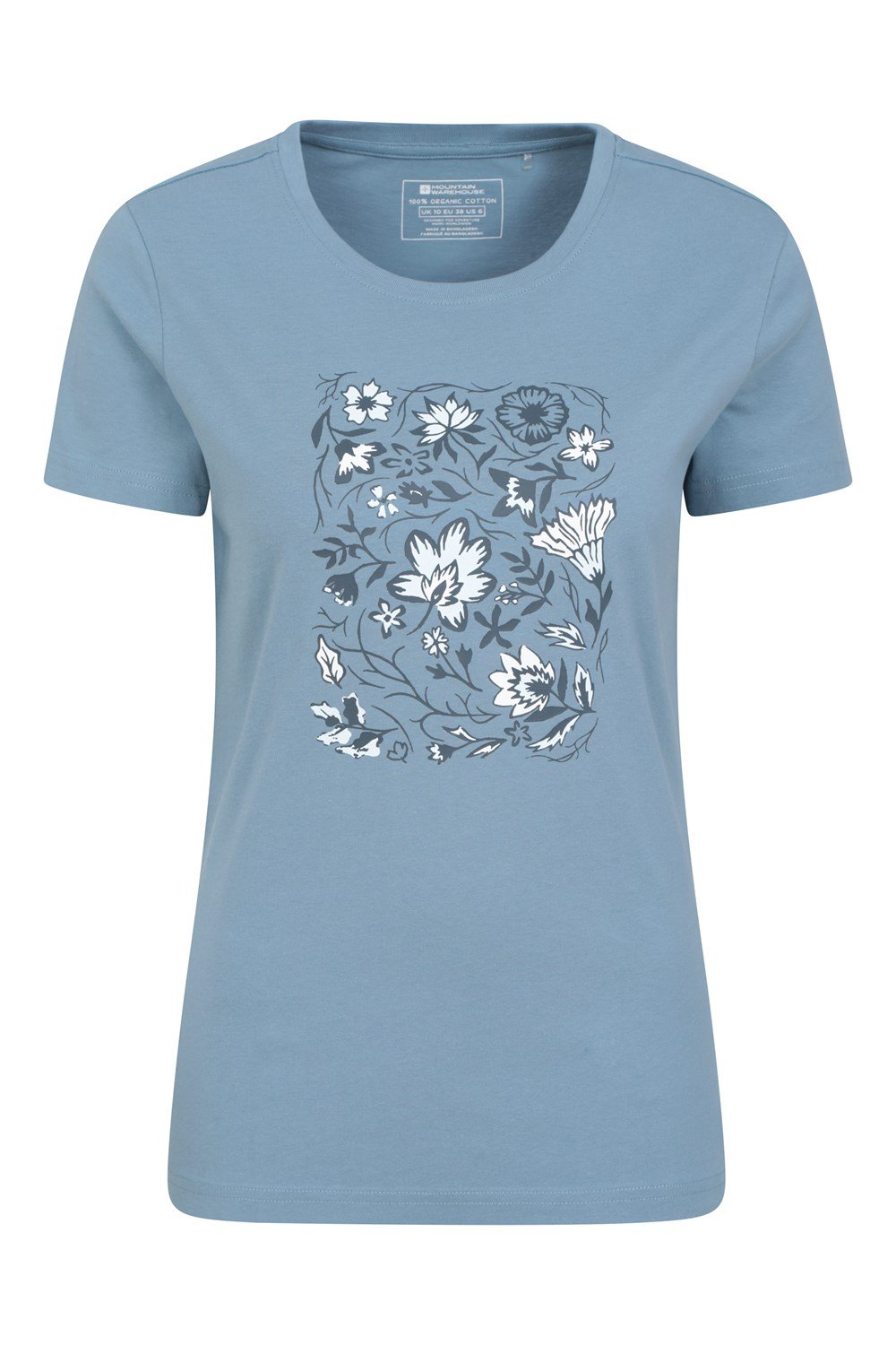Mountain Warehouse Printed Paisley Floral Women's T-Shirt Casual Tee - Picture 18 of 48