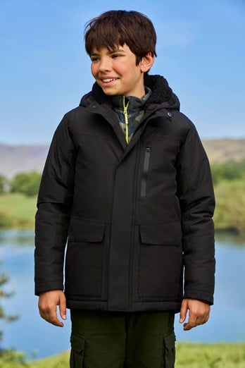 Noah Kids Borg Lined Waterproof Jacket Black