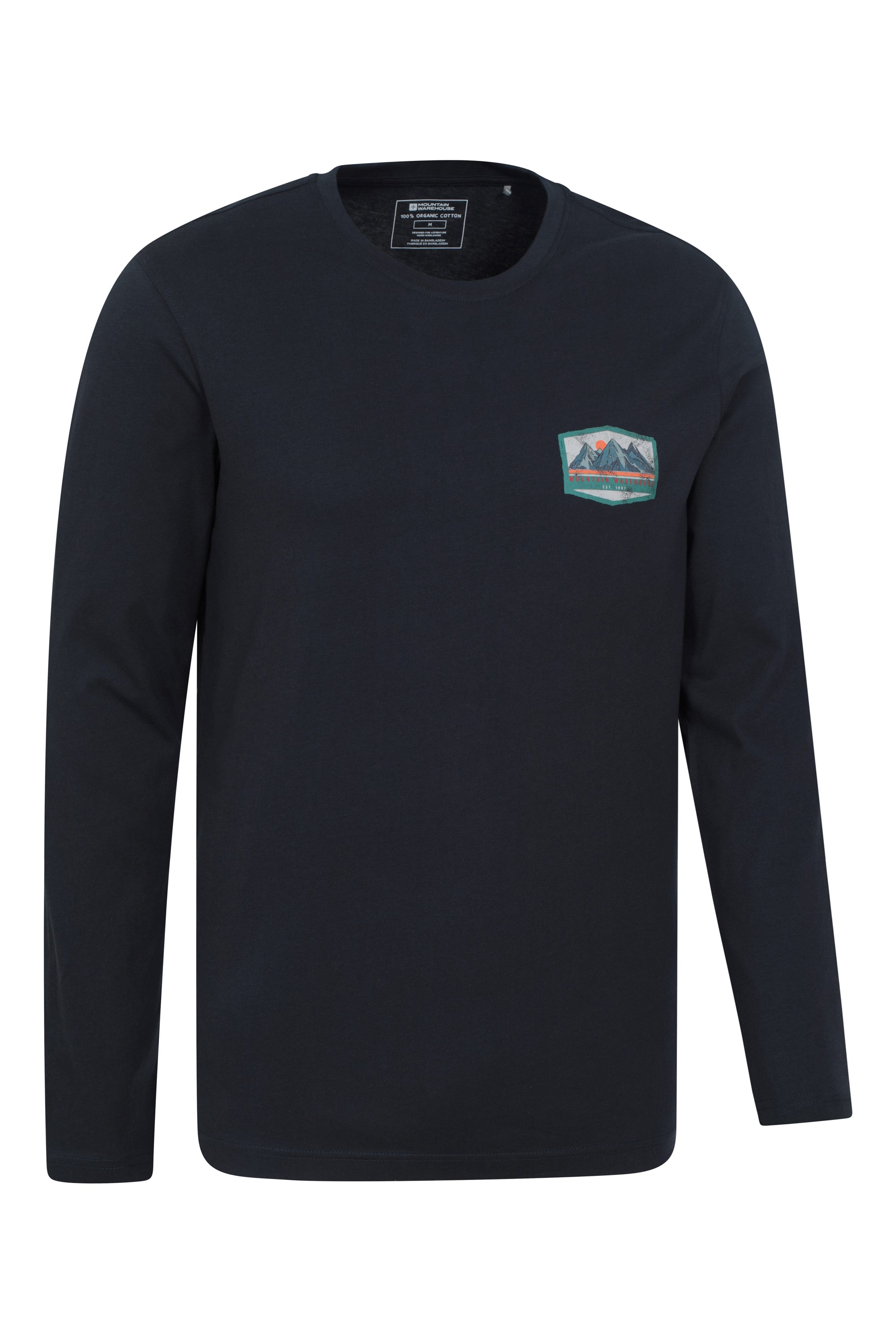 Mountain Badge Mens Long Sleeve Top