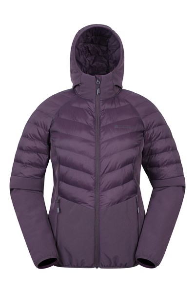 Agile Womens Hybrid Softshell Padded Jacket - Purple