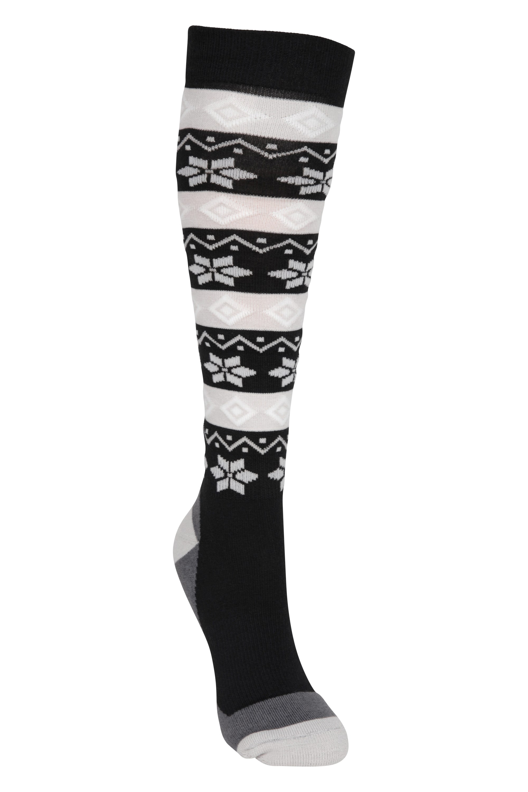 IsoCool Womens Patterned Knee-Length Ski Sock