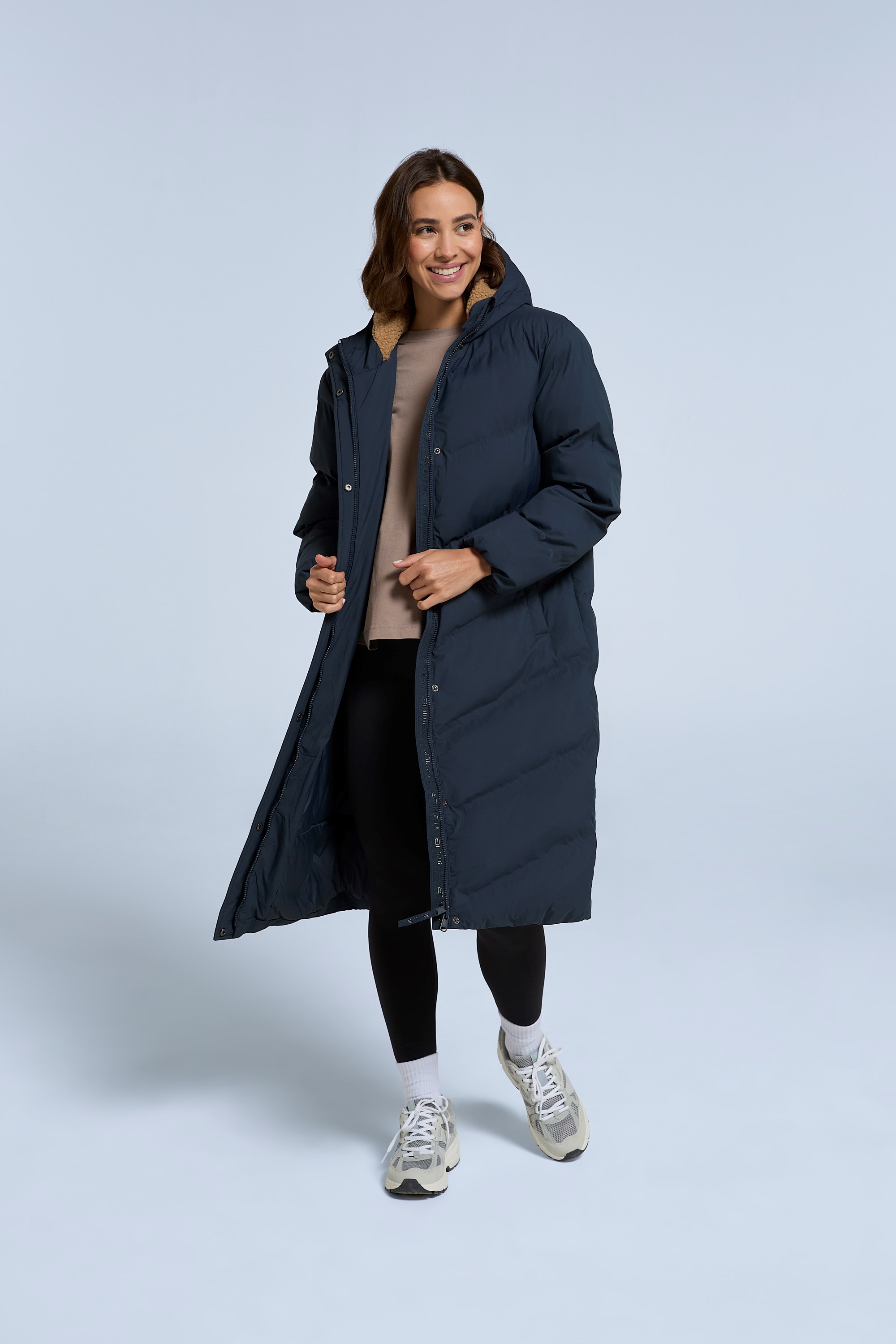 Cocoon Womens Borg Lined Padded Coat Mountain Warehouse CA