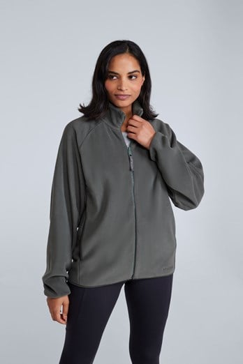 Stockholm Womens Full-Zip Fleece Dark Khaki