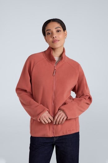 Stockholm Womens Full-Zip Fleece Dark Pink