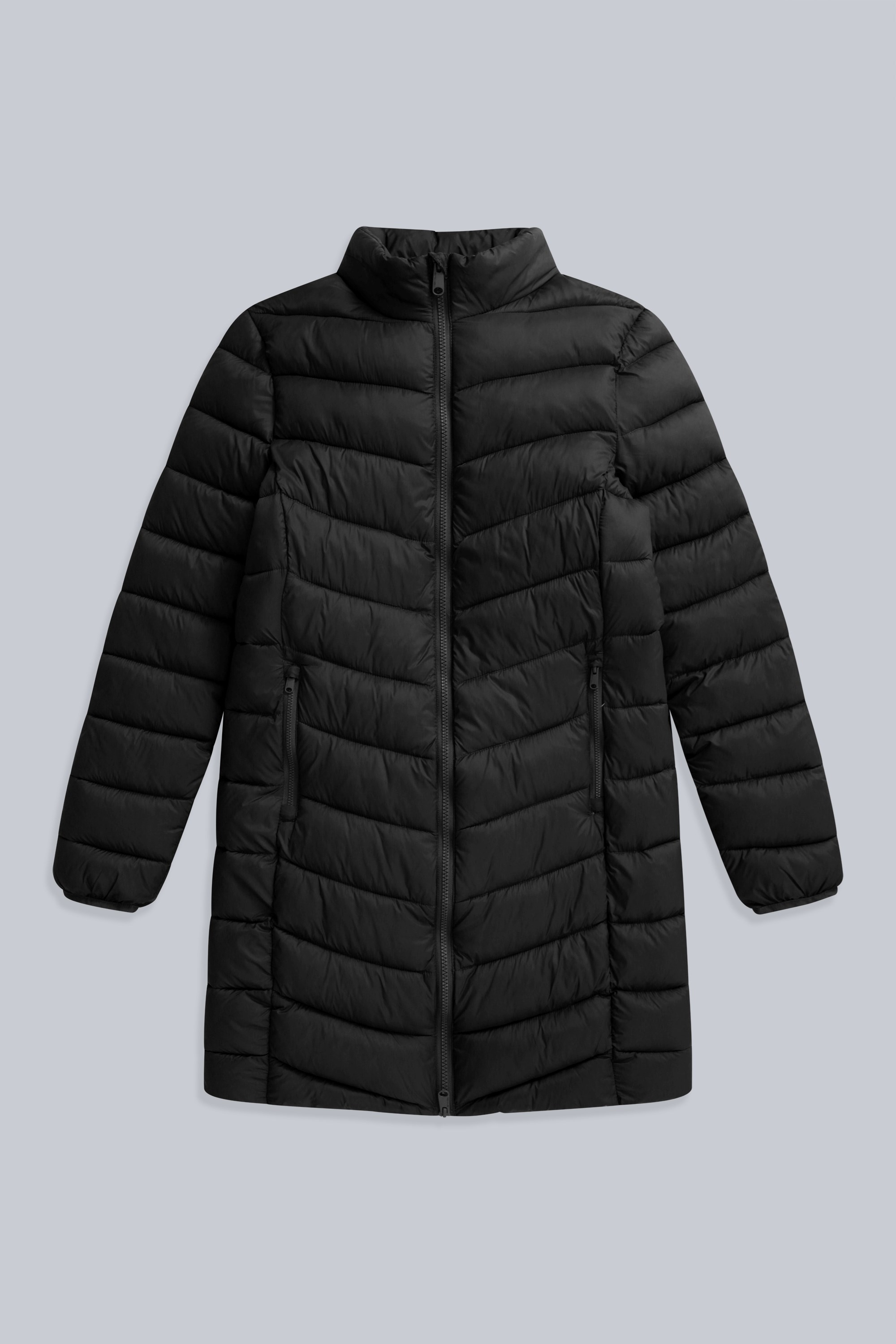 Lightweight padded longline coat outlet