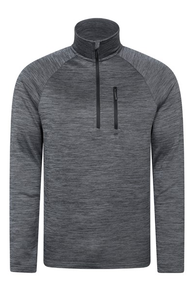 Marker Mens Half Zip Midlayer - Grey