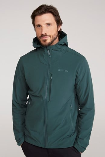 Retreat Mens Packable Softshell Jacket Green