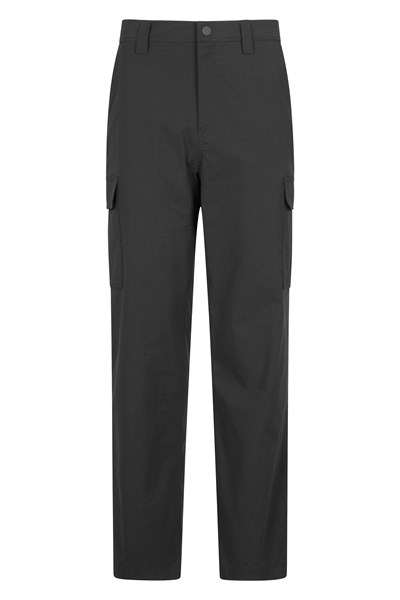 Delta Mens Cargo Stretch Trousers - Black