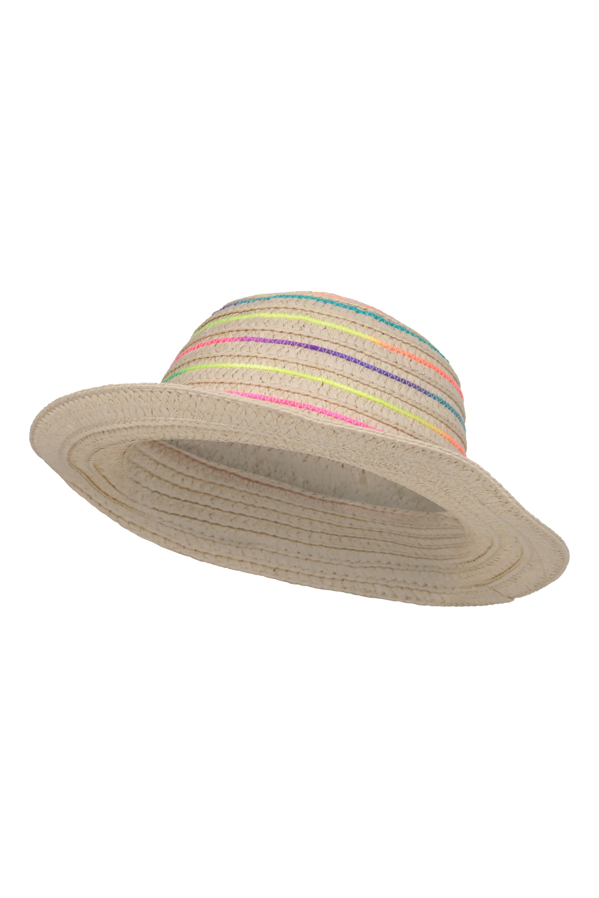 Rainbow Kids Straw Summer Hat