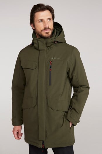 Reid Mens Waterproof Lightweight Padded Jacket Dark Green