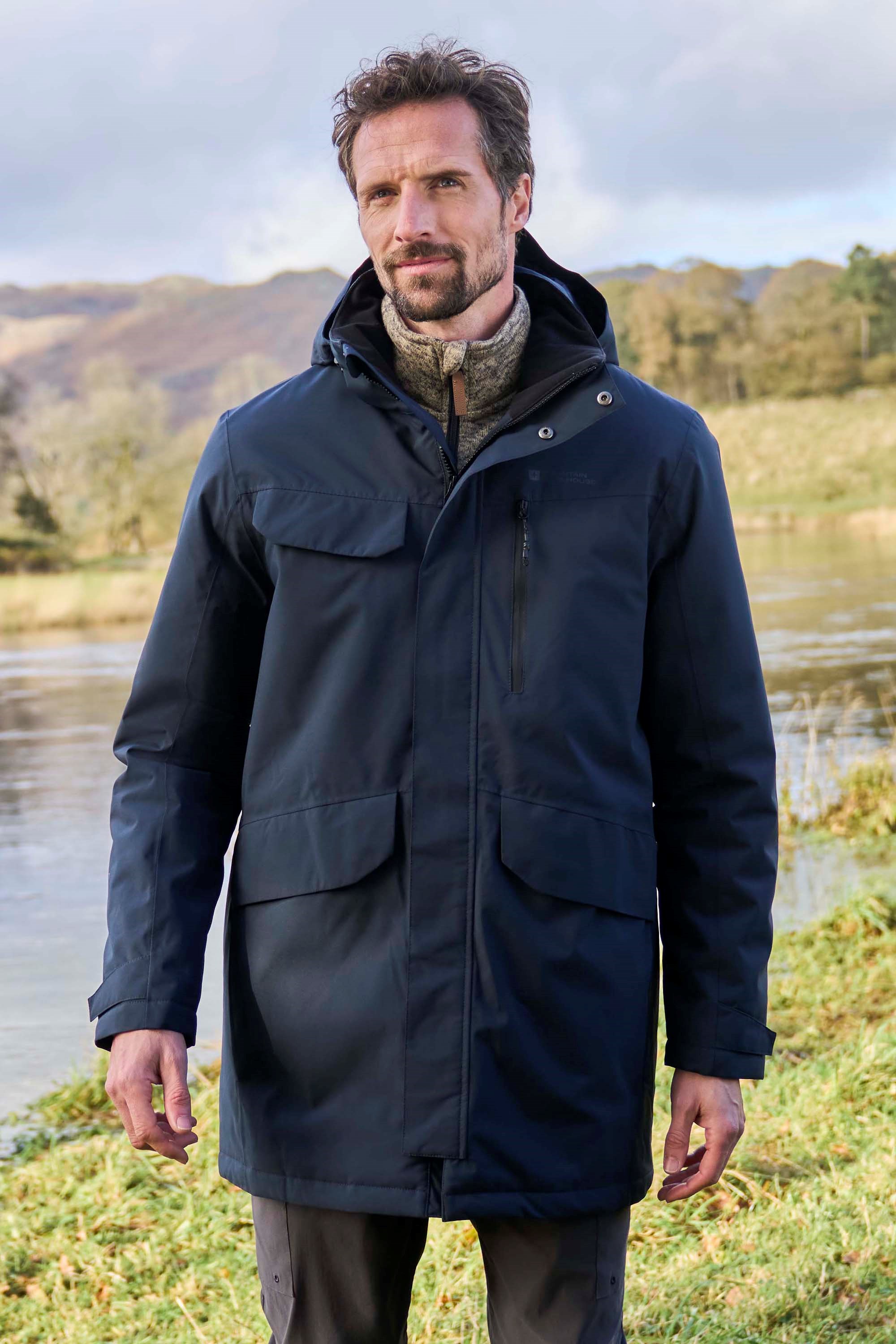 Molemsx Men's Winter Parka Coat - Vegan Down Long Jacket