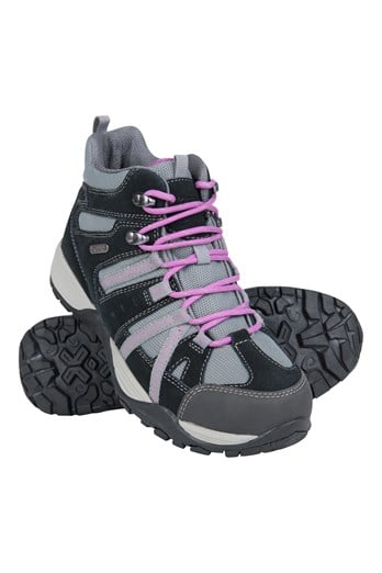 Direction Womens Wide Fit Waterproof Hiking Boots Grey