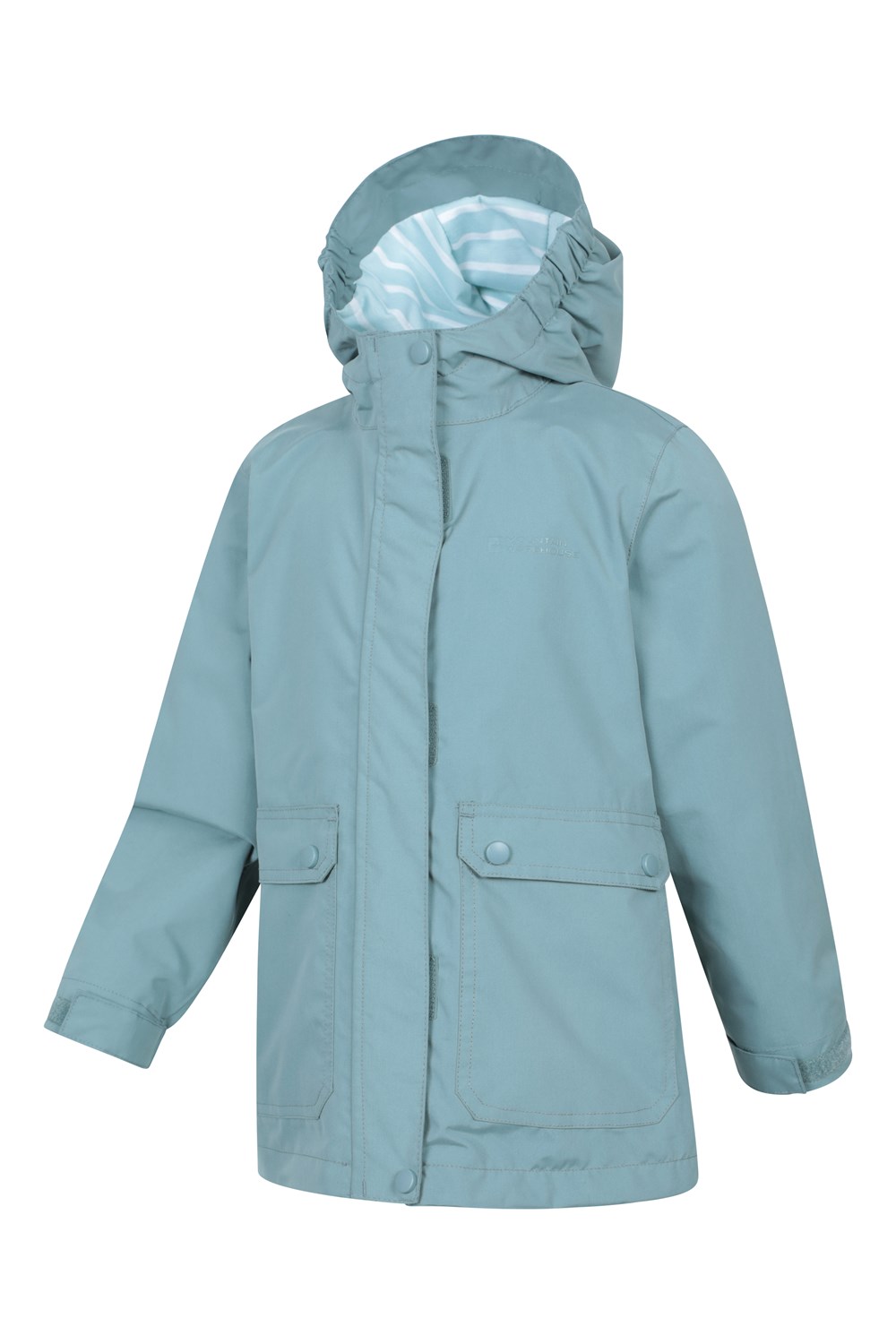 Mountain Warehouse Coast Kids Jersey Lined Waterproof Jacket - Picture 18 of 19