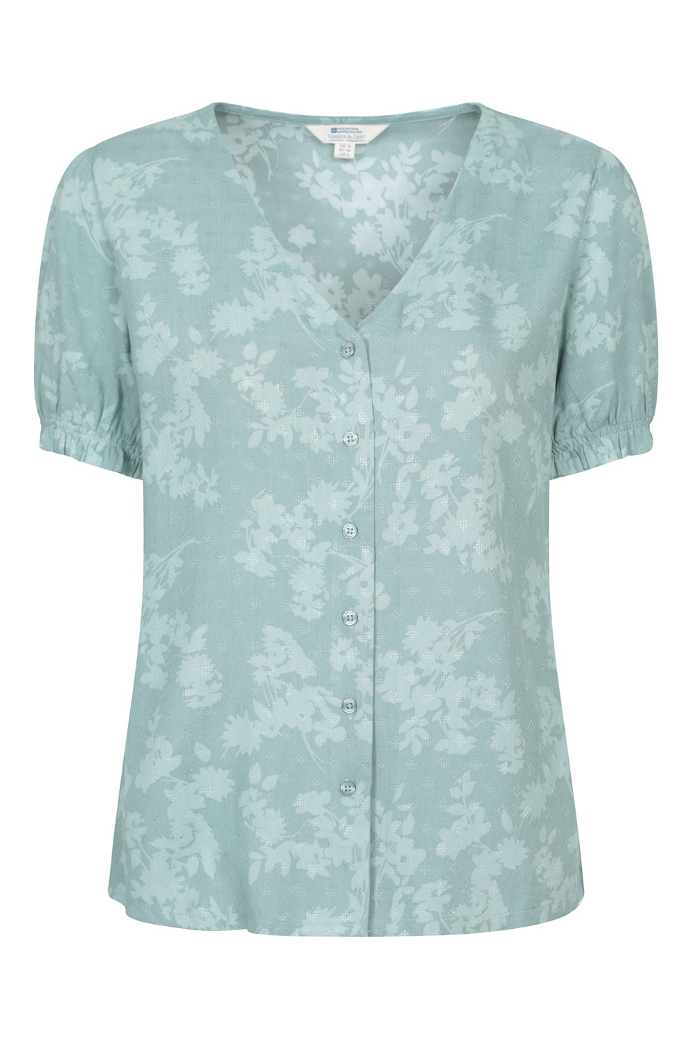 Mountain Warehouse Cannes Womens Button Through V-Neck Top Shirt - Picture 17 of 33