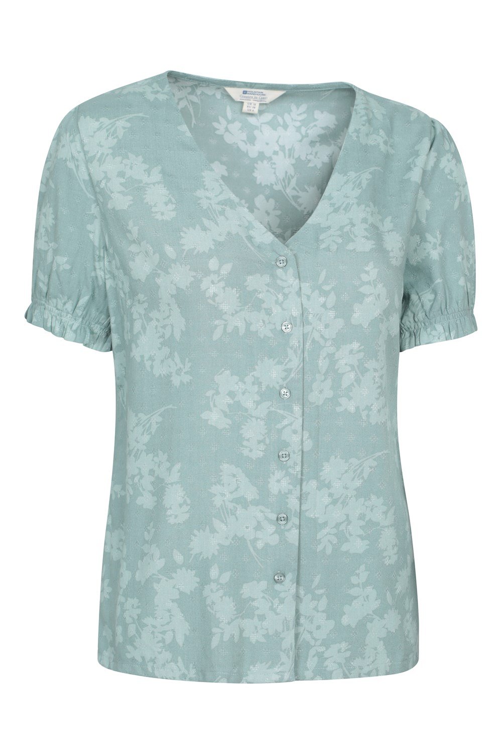 Mountain Warehouse Cannes Womens Button Through V-Neck Top Shirt - Picture 18 of 33
