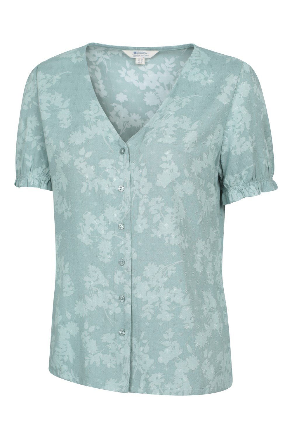 Mountain Warehouse Cannes Womens Button Through V-Neck Top Shirt - Picture 20 of 33