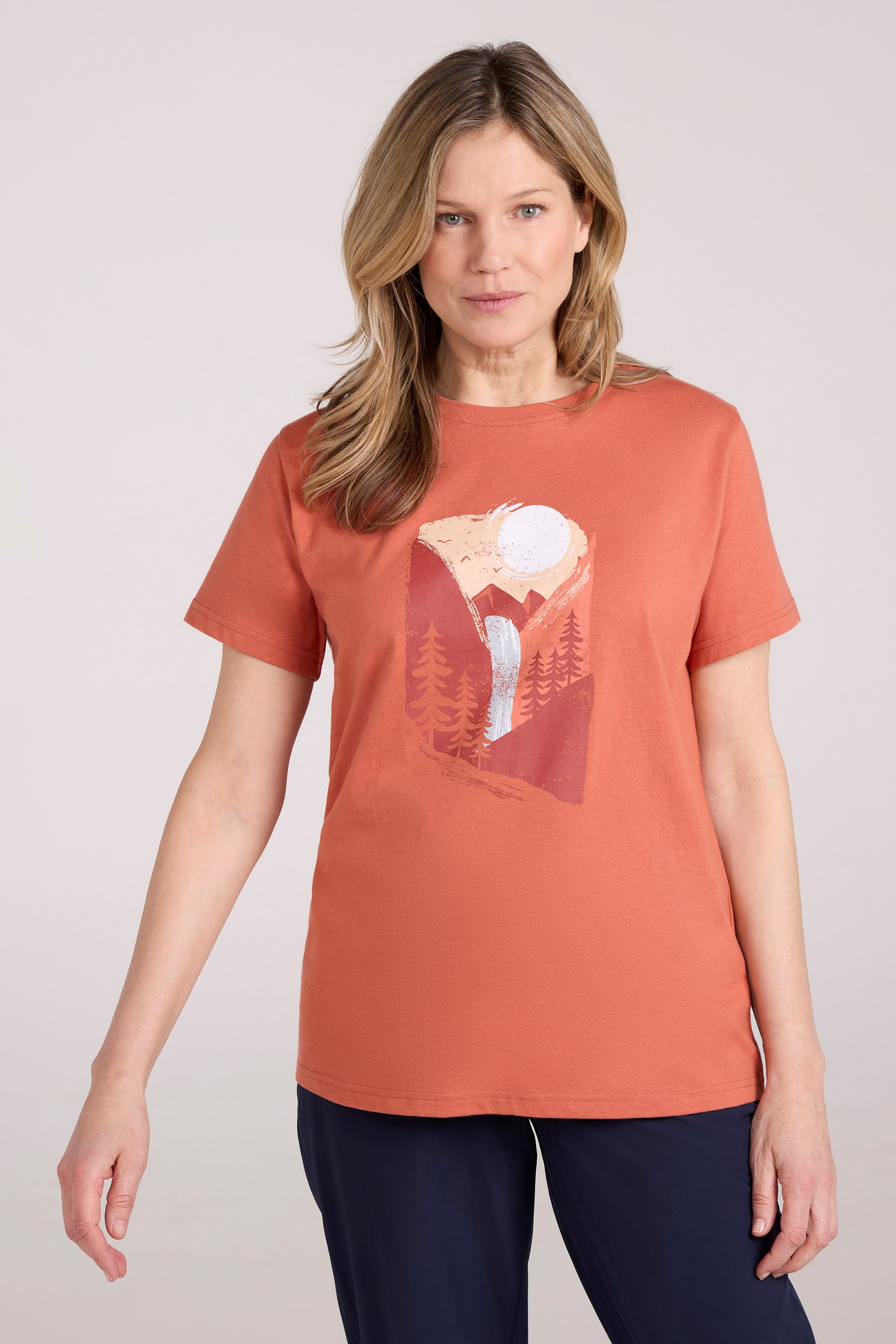 Waterfall Womens Relaxed Fit T-Shirt