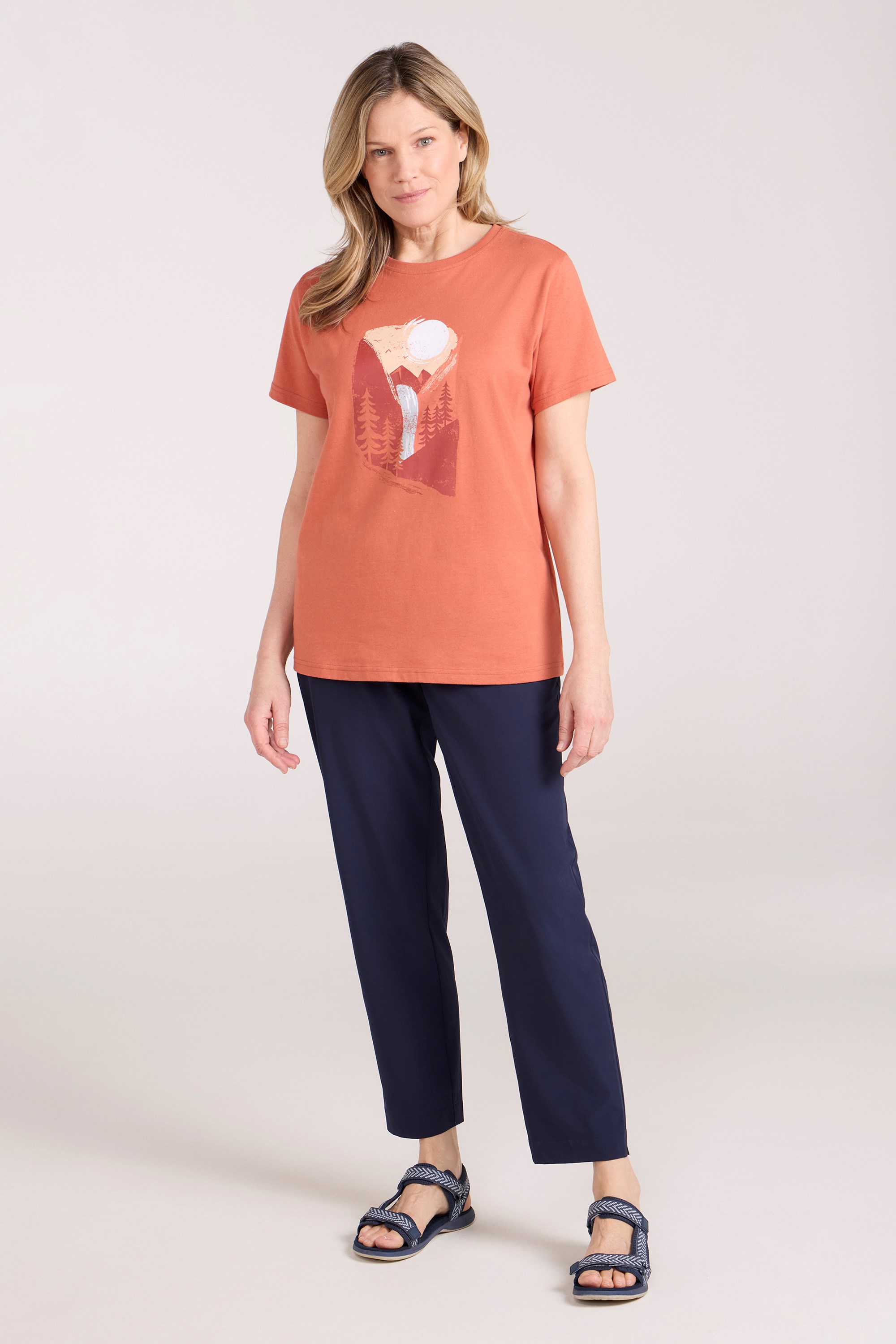 Waterfall Womens Relaxed Fit T-Shirt
