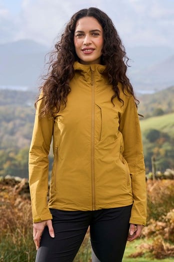 Retreat Womens Packable Softshell Jacket Mustard
