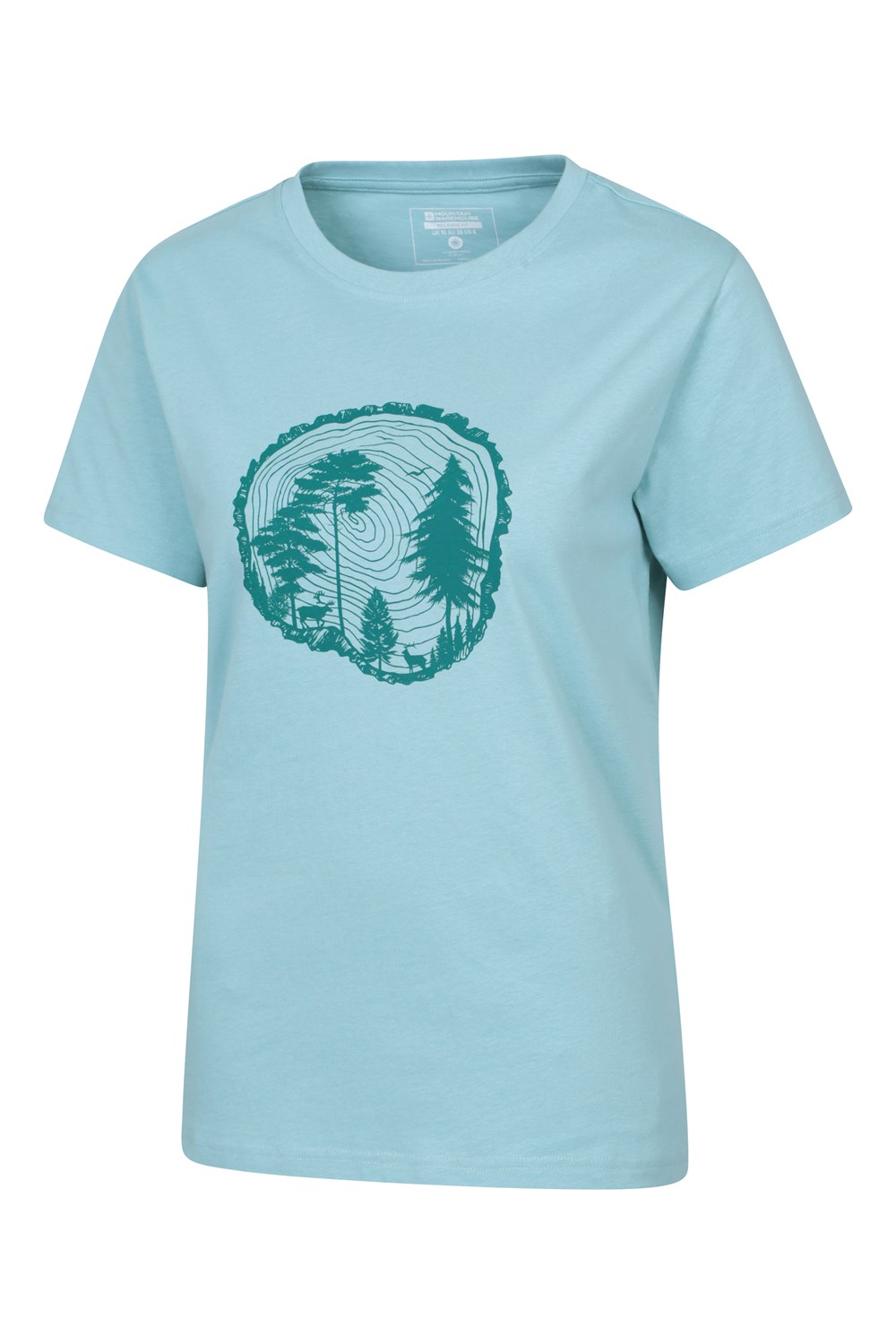 Mountain Warehouse Womens Printed Wms Tree Ring Relaxed T-Shirt - Picture 21 of 31