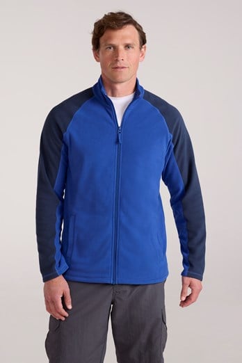 Ashbourne Mens Full Zip Fleece Cobalt